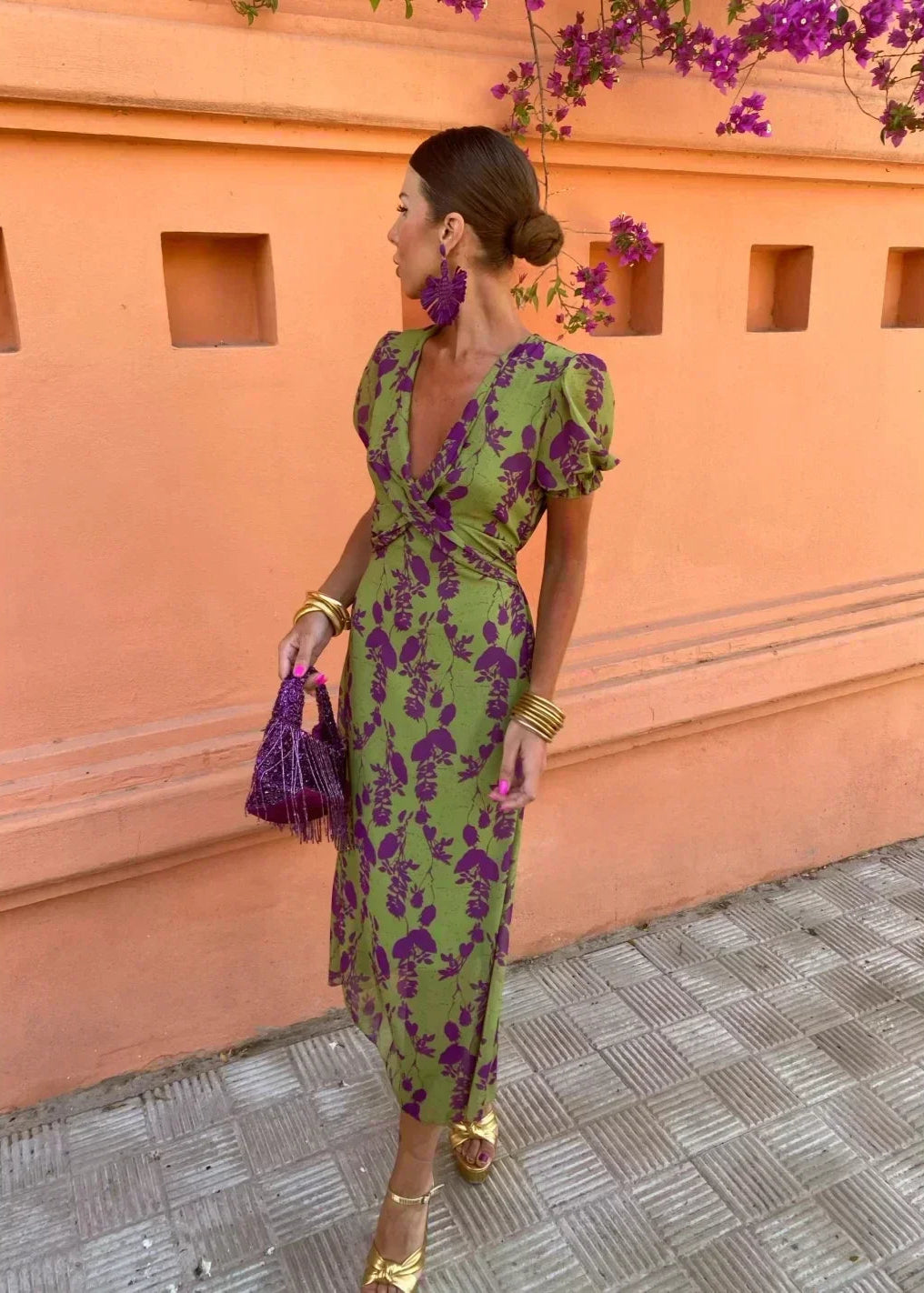 Elegante-Skinny-Print-Gedraaide-Dames-Midi-Jurk-Mode-V-Hals-Korte-Pofmouw-Vestidos-2024-Zomer-Lady_7763dde0-69db-4d77-af67-4682cee47182.webp