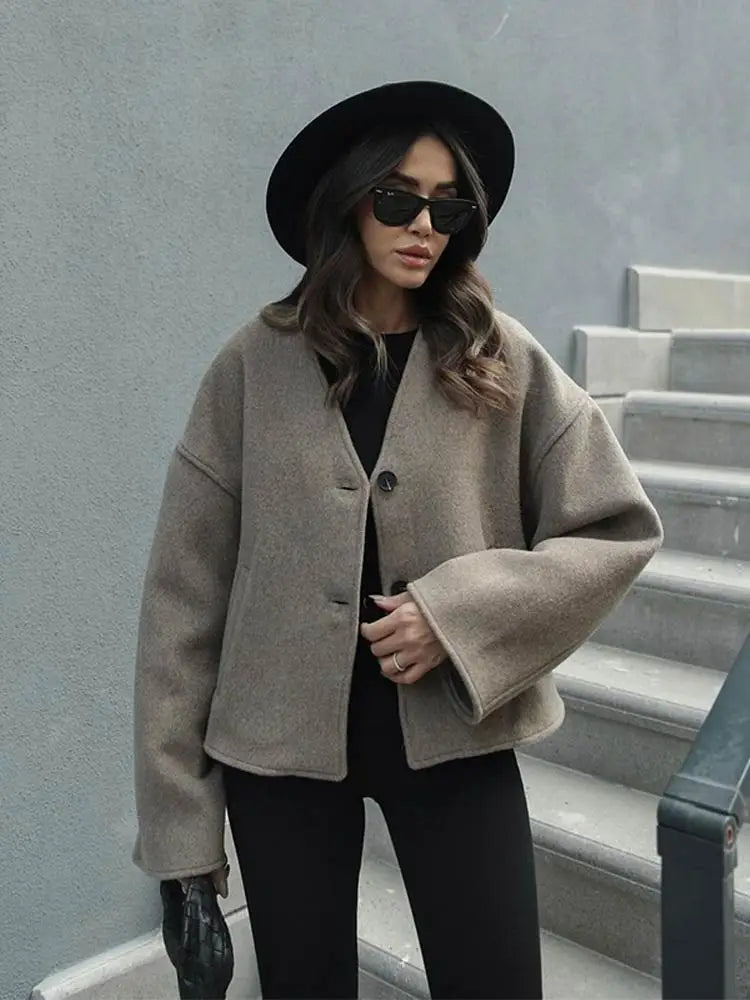 kf-S0b6f8e0b2e6a4806b5cf91794f29c815M-Women-V-Neck-Solid-Single-Breasted-Pocket-Short-Coat-Autumn-Female-Elegant-Long-Sleeve-Jacket-Tops.webp