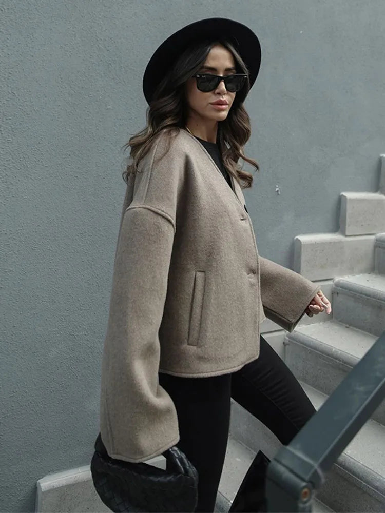 kf-Sf30af243c3eb4d4883ad4220948b14aff-Women-V-Neck-Solid-Single-Breasted-Pocket-Short-Coat-Autumn-Female-Elegant-Long-Sleeve-Jacket-Tops.webp